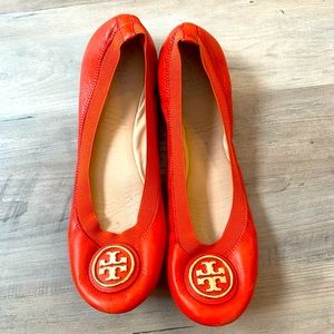 Coral matte TB ballet flats - 8.5